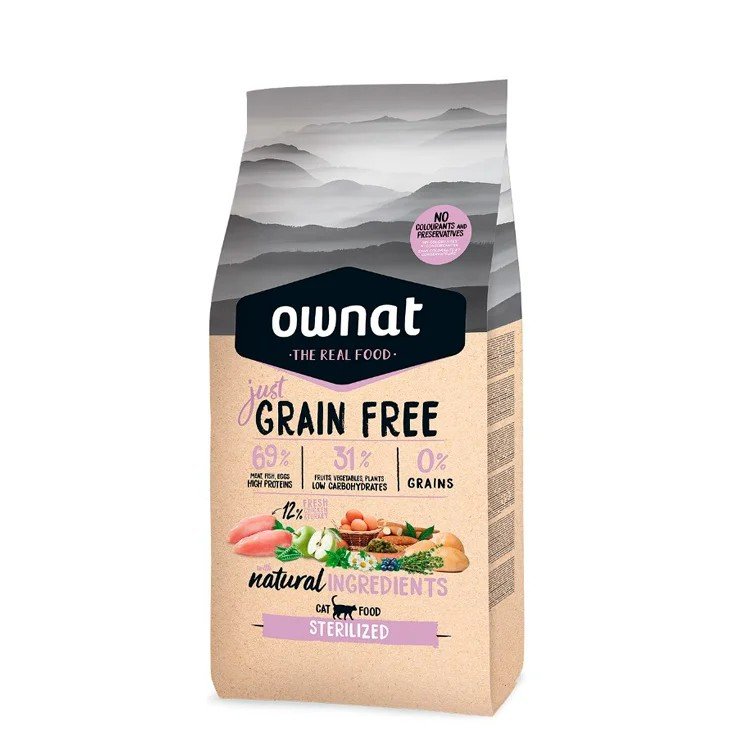 Ownat GRAIN FREE JUST Steri. Chicken 3Kg/8Kg