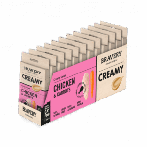 Bravery Creamy Pollo y Zanahorias 4x14Gr