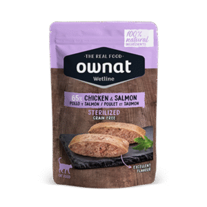 Ownat WetLine Gato Sterilized Pollo y Salmón 85 Gr