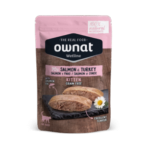 Ownat WetLine Gato Kitten Salmón y Pavo  85G