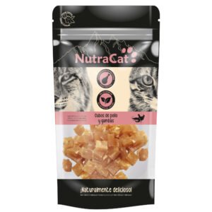 Cubos de pollo y gambas NutraCat 30 g