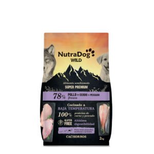 NutraDog WILD Cachorros Pollo y Cerdo 78%